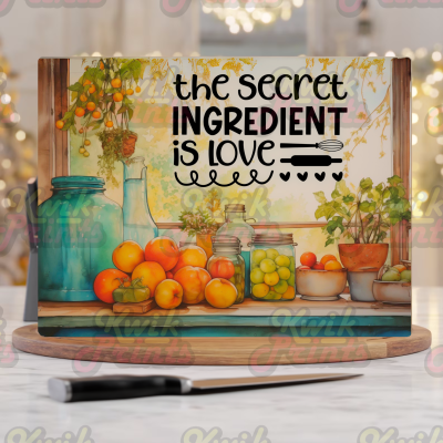 The Secret Incredient is Love Chopping Boards