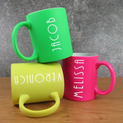 Create your own Ceramic Fluorescent Mug.