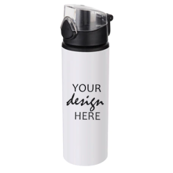 Create your own 750ml Coloured Flip Lid Water Bottle.