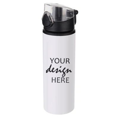 Create your own 750ml Coloured Flip Lid Water Bottle.