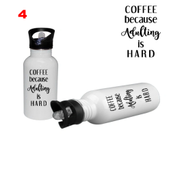 'Coffee because Adulting is hard' Water Bottle
