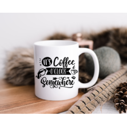 'Its coffee oclock' mug