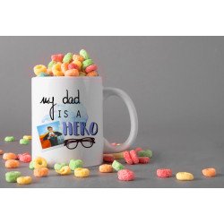  'My dad is my Hero' Father Day mug