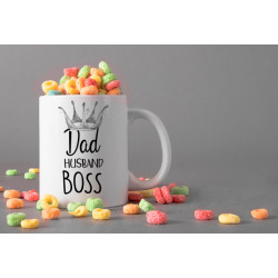  'Dad Husband Boss' Father Day mug