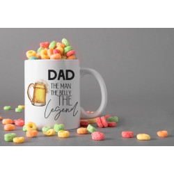  'Dad the Man, the Belly, the Legend' Father Day mug