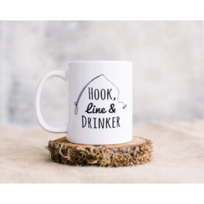 'Hook, Line & Drinker' Fathers Day  mug