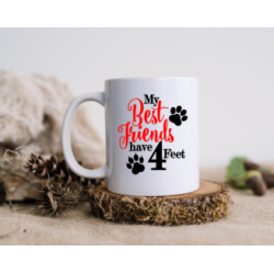 Best Friends Have Four Feet (CAT) mug