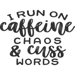 Sarcastic 'caffeine and chaos' mug