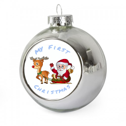 Christmas Bauble - Silver