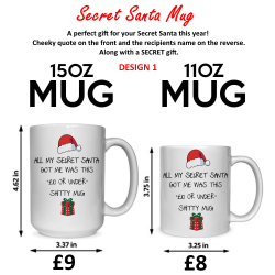 Secret Santa Design 1 mug